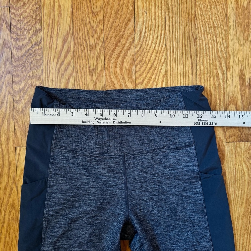 Athleta Excursion Hybrid Tight Gray Colorblock Leggings Women’s Size Small - Picture 9 of 11